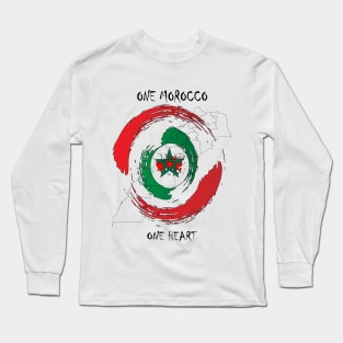 Proud Morocco Flag Gift Moroccan Lovers For Men's Women's Long Sleeve T-Shirt